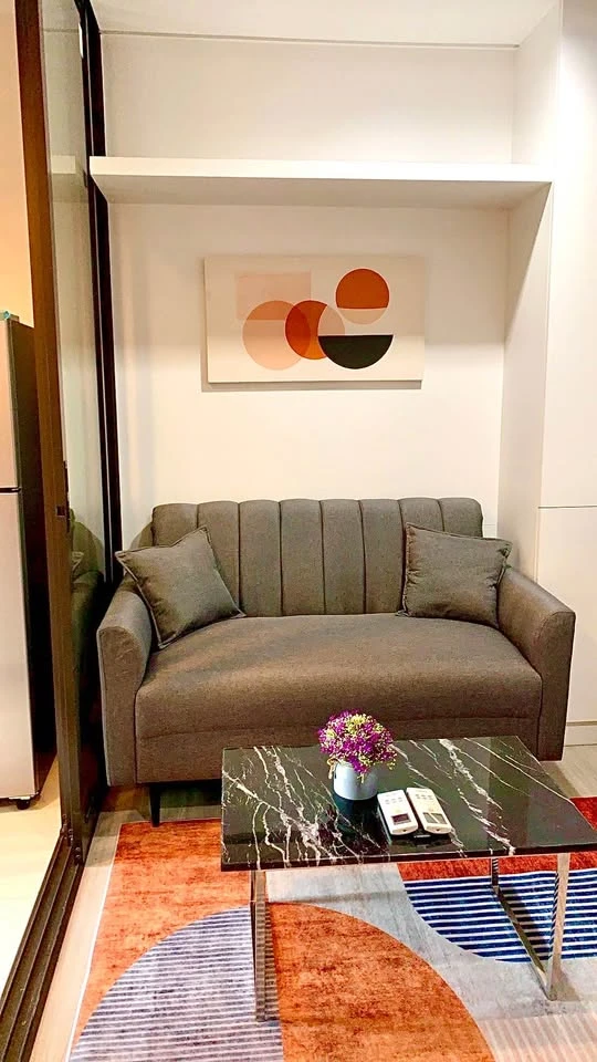 Condo for rent, Life Asoke-Rama 9, unblocked view, beautiful city view, fully furnished, must book like this.