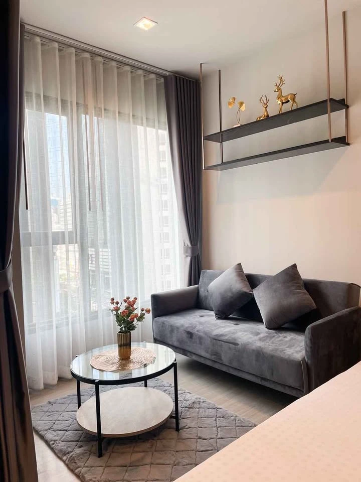 Condo for rent, Life Asoke-Rama 9, studio room, 16th floor, high view, not expensive, hurry and book now, don't miss out.