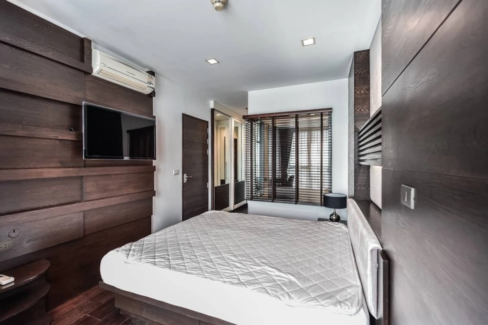 Condo for rent, Ideo Q Phayathai, spacious room, high floor, good size You can't miss it!!
