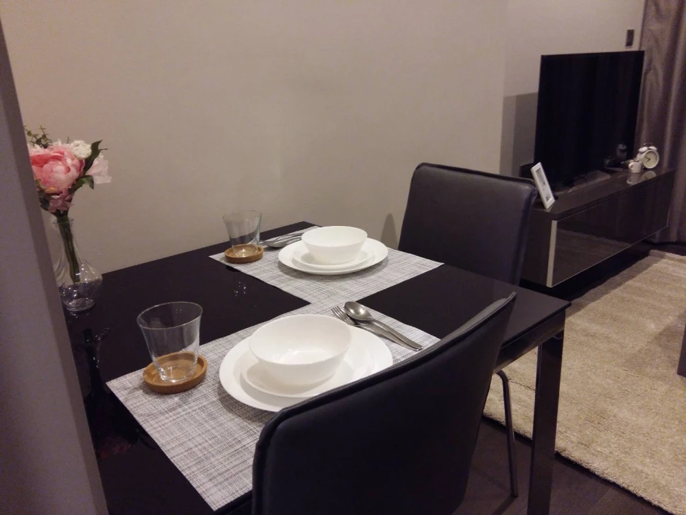 For rent!! Condo Ideo Q Siam-Ratchathewi, 15th floor, beautiful room, Baiyoke view, ready to move in, full facilities, hurry up and book!!