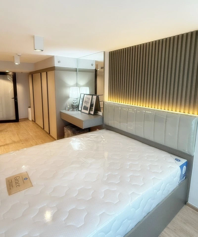 For rent!! Condo Ideo Rama 9 - Asoke, 34th floor, beautiful view, new room, fully furnished, ready to move in, don't miss it!!