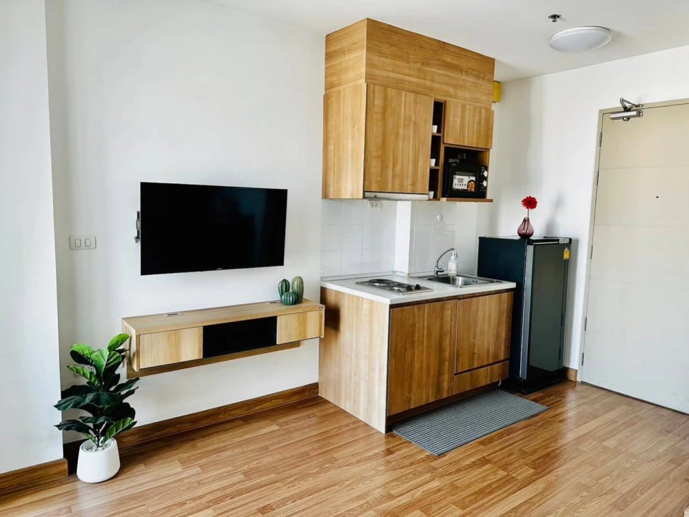 For rent!! Condo Ideo Mix Sukhumvit 103, 15th floor, Building B, beautiful room, good price, fully furnished, ready to move in, don't miss it!!