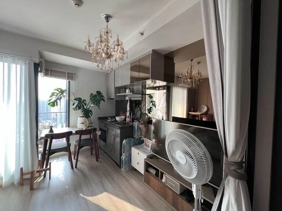 Condo for rent, Ideo Ratchada-Sutthisan, fully furnished, ready to move in Central complete, don't miss it.