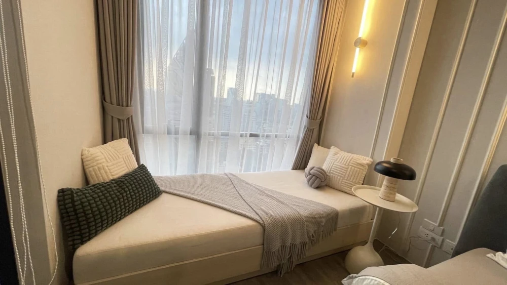 Condo for rent, Ideo Mobi Rang Nam, beautifully decorated room, beautiful view, fully furnished. You will regret it later if you miss it.