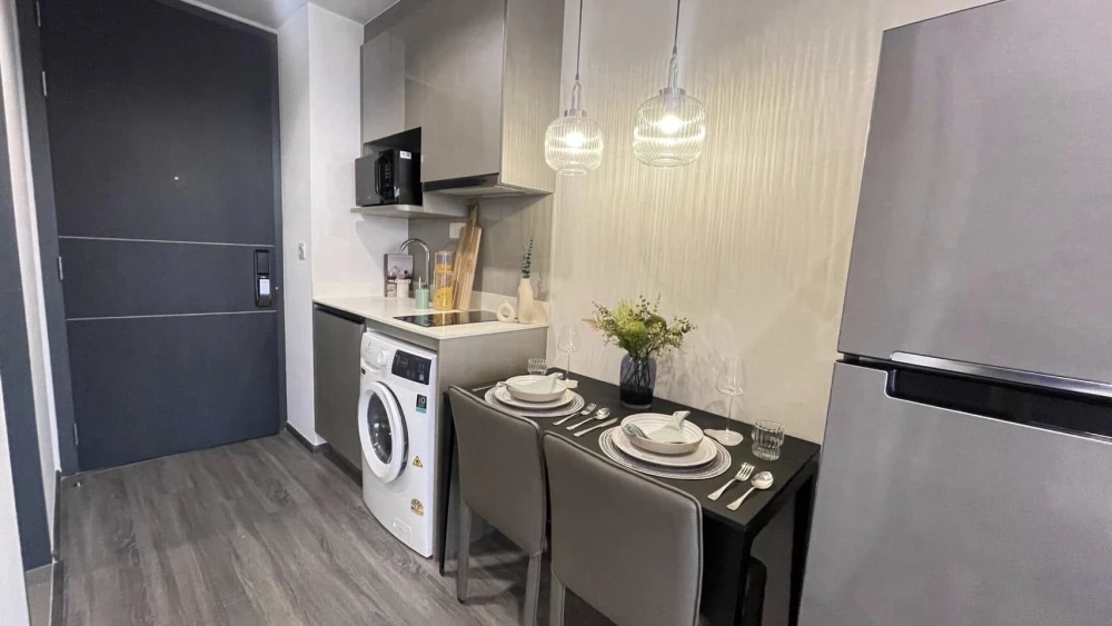Condo for rent, Ideo Mobi Rang Nam, beautifully decorated room, beautiful view, fully furnished. You will regret it later if you miss it.