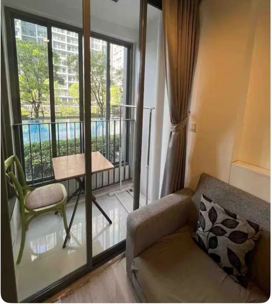 For rent!! Condo Ideo Mobi Sukhumvit 5th floor, Building B, Pool Front view, fully furnished, ready to move in, hurry up and book now!!