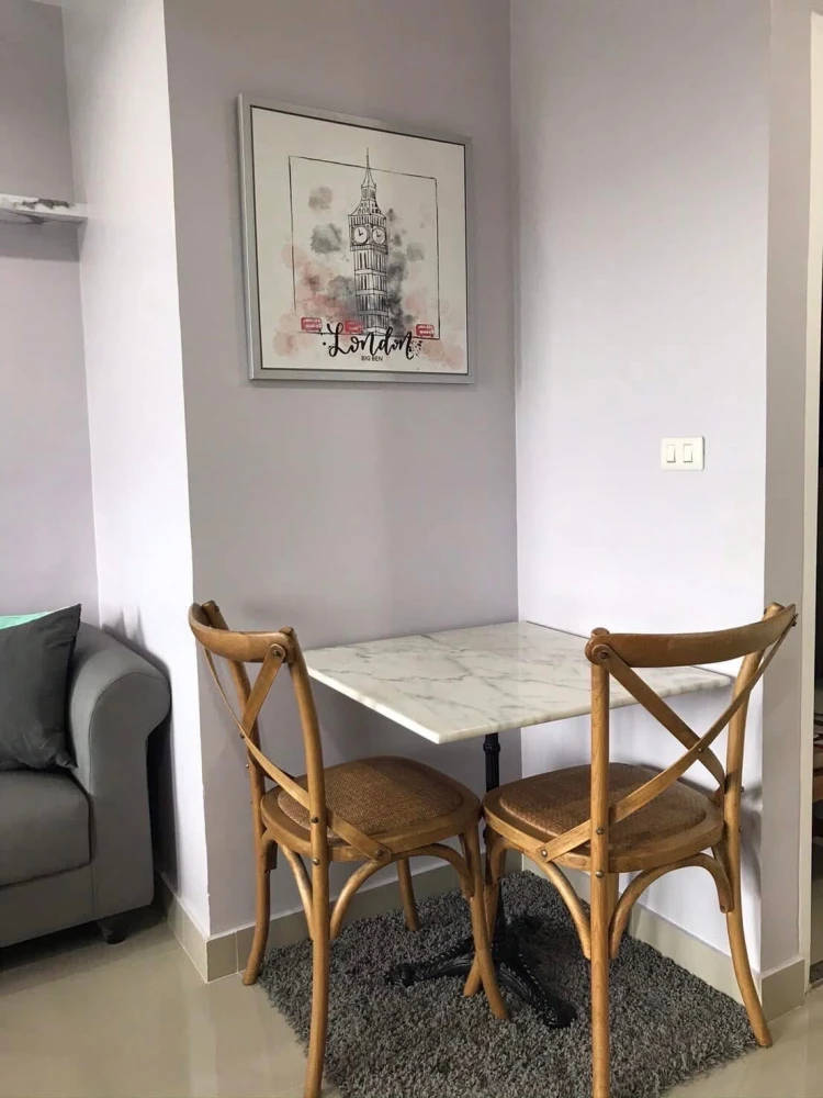 For rent!! Condo Iris Avenue On Nut - Wongwaen, 5th floor, Building 3, swimming pool view, fully furnished, ready to move in, don't miss it!!