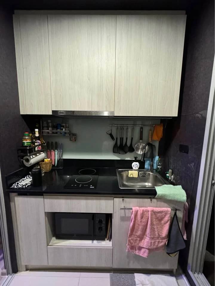 Condo for rent, Niche Mono Ramkhamhaeng. Ready to move in, high-quality built-in furniture. Convenient and complete amenities all in one place. Book t
