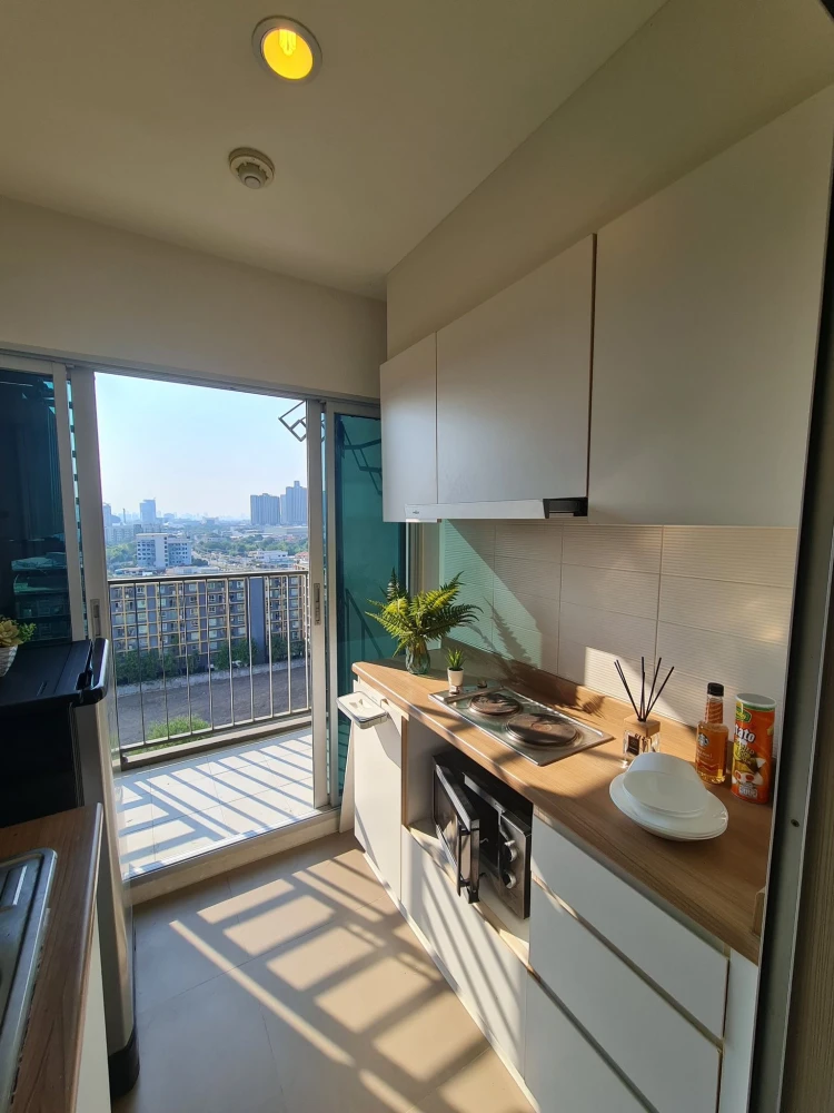 Condo U Delight @ Hua Mak Station for rent, ready to move in, with quality wallpaper. Reserve today, don't delay!