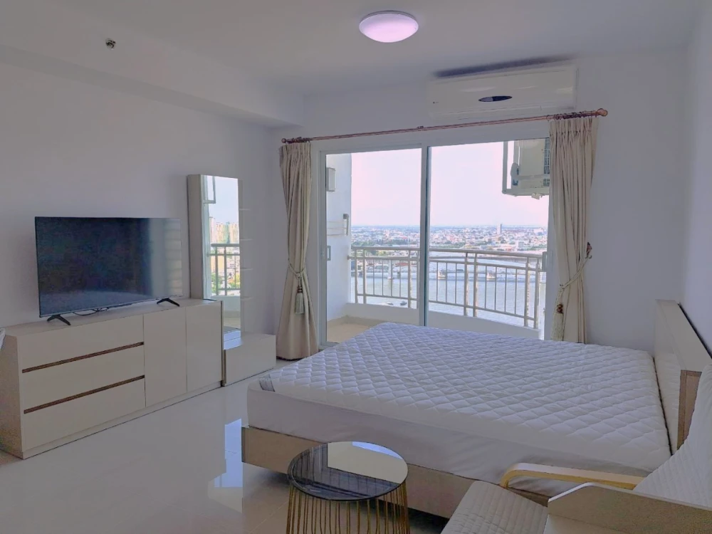 For rent, luxury condo, Supalai River Resort, ready to move in, full facilities, book now, don't miss out.