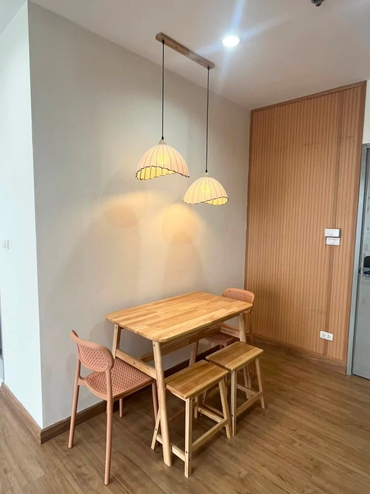 Condo for rent, The Tree Bang Pho Station, 15th floor, corner unit, no adjacent units, Chao Phraya River view, good ventilation, cool and comfortable.