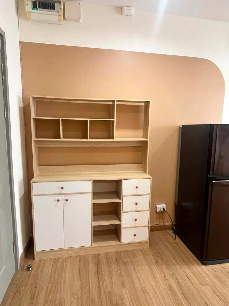 Condo for rent, The Tree Bang Pho Station, 15th floor, corner unit, no adjacent units, Chao Phraya River view, good ventilation, cool and comfortable.