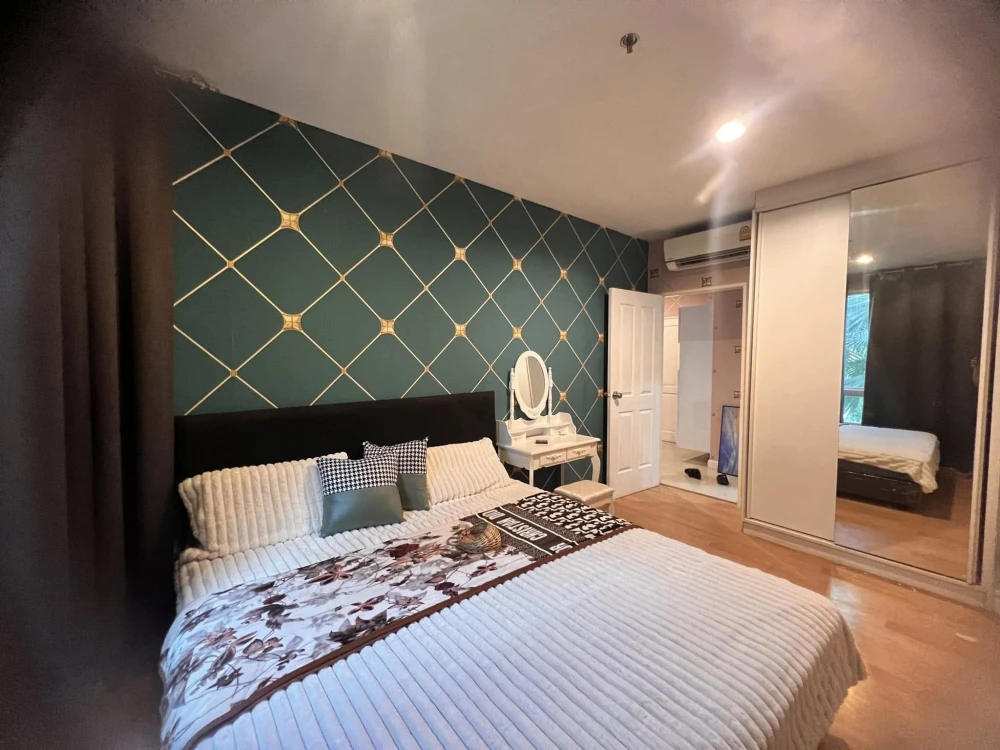 For rent: Condo at City Sukhumvit 101/1, nice room, nice wallpaper, good price, hurry and reserve now.