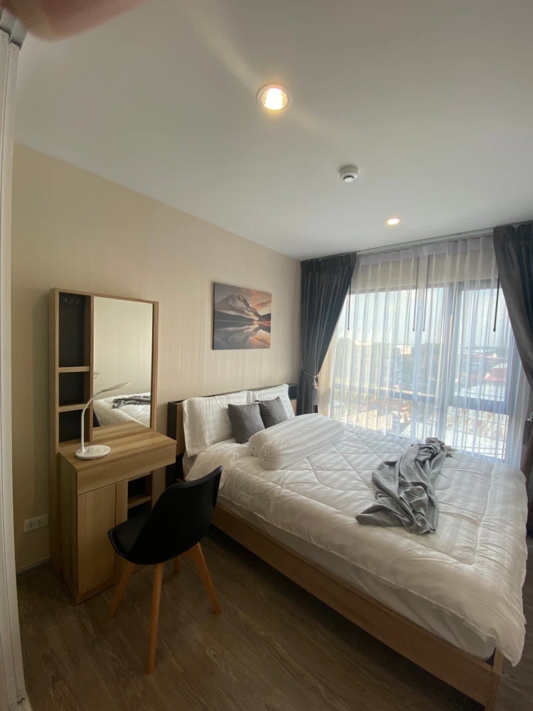 For rent, new condo, Reach Phaholyothin, 52 nice rooms, cute price, easy to travel, don't wait, book now.