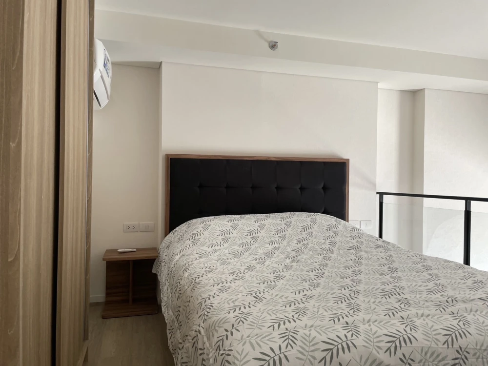 Condo for rent, Siamese 87, Duplex type, size 40 sq m., near BTS On Nut, only 350 meters, fully furnished, ready to move in, complete with electrical
