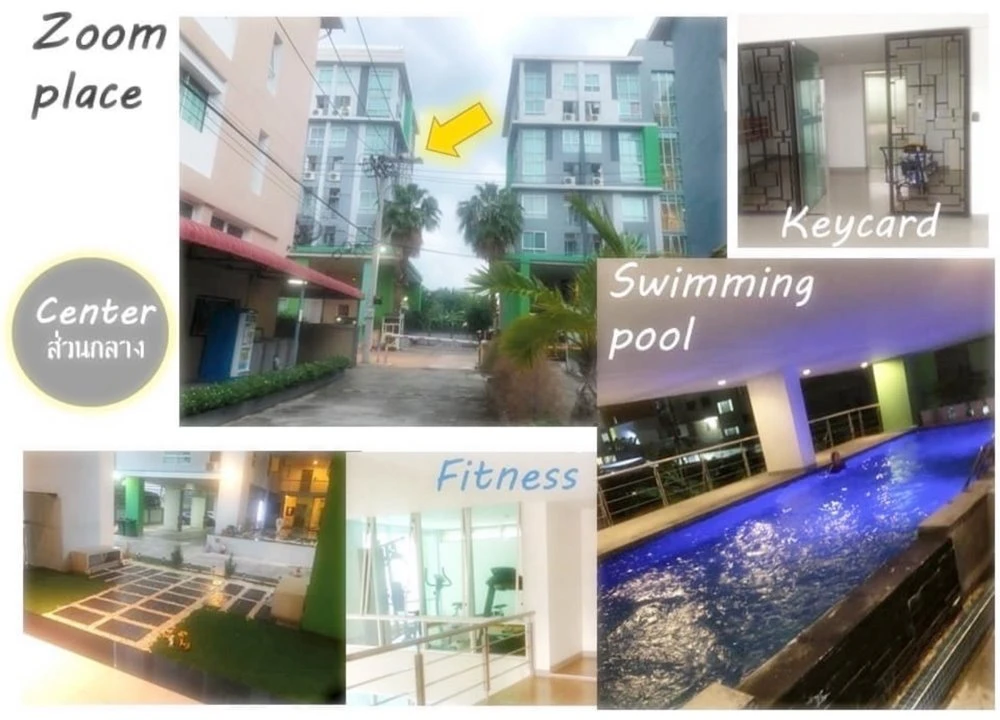 For rent!! Zoom Condo Place, 2nd floor, 2-storey Duplex room, beautiful room, fully furnished, good price, don't miss it!!