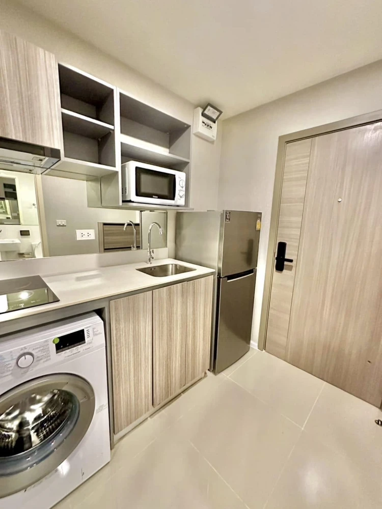 For rent, The Origin Ramintra 83 Station, well decorated room, very inviting, complete with electrical appliances, hurry to book
