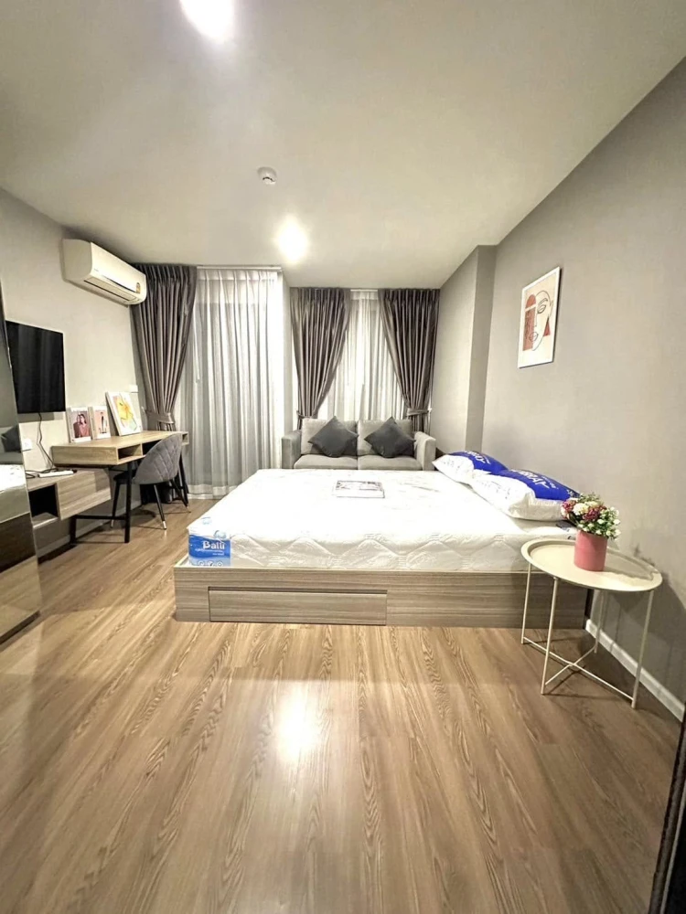 For rent, The Origin Ramintra 83 Station, well decorated room, very inviting, complete with electrical appliances, hurry to book