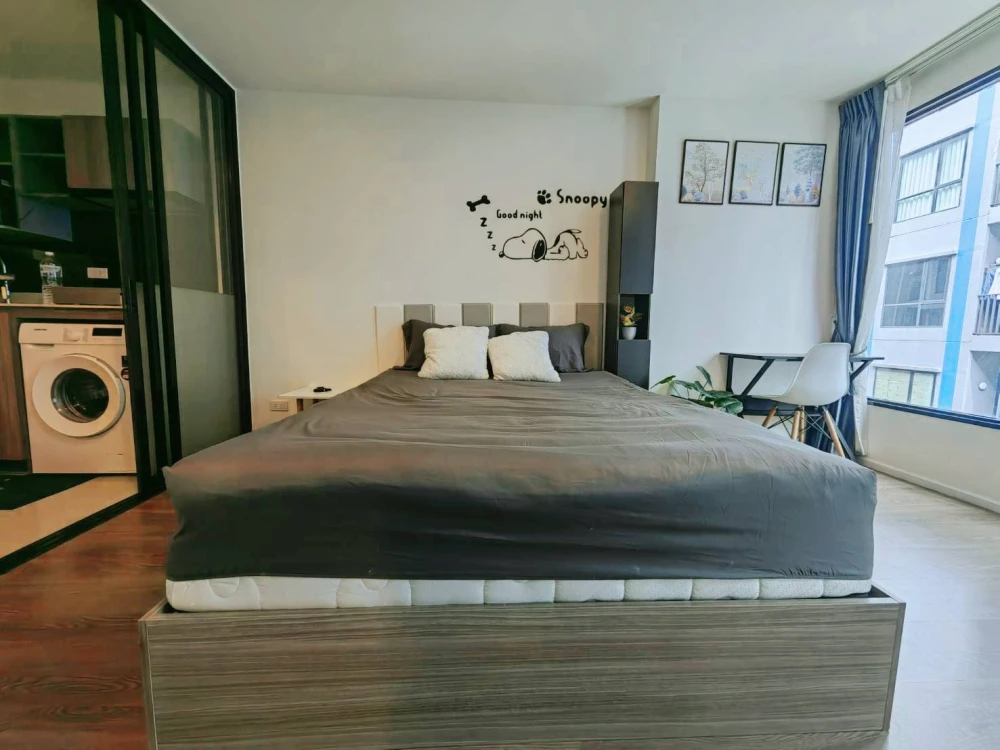 For rent, The Origin Ramintra 83 Station, new room, unpacked. super cute decoration Cool people like us don't miss it.