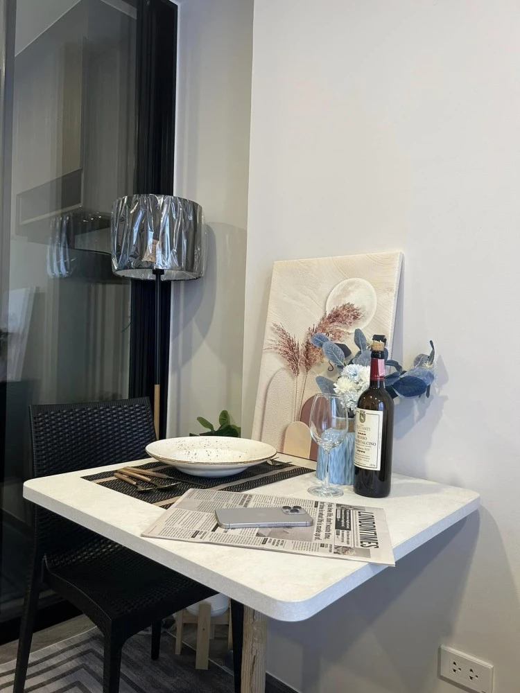 For rent: The Origin Lat Phrao-Bang Kapi, fully furnished, ready to move in, complete with electrical appliances. Book now and you won't be disappoint