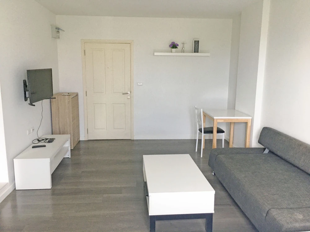 For rent, D Condo Campus Resort, ABAC Bangna, beautiful room, fully furnished, don't wait.