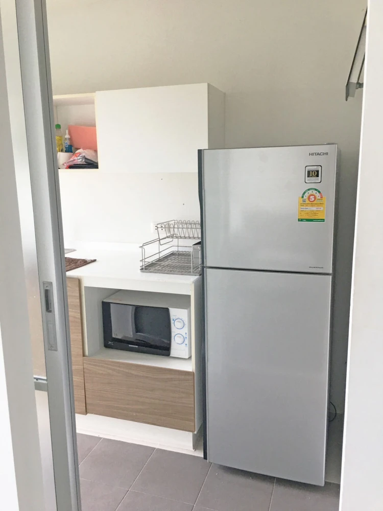 For rent, D Condo Campus Resort, ABAC Bangna, beautiful room, fully furnished, don't wait.