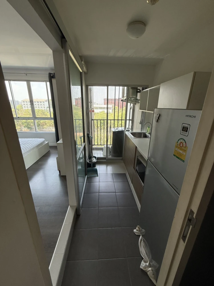 For rent, D Condo Campus Resort, ABAC Bangna, beautiful room, fully furnished, don't wait.