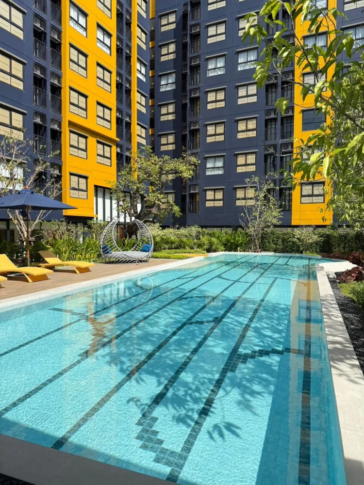 For rent: D Condo Shine Rangsit, comes with complete furniture and electrical appliances. Reserve now, don't miss out, hurry!