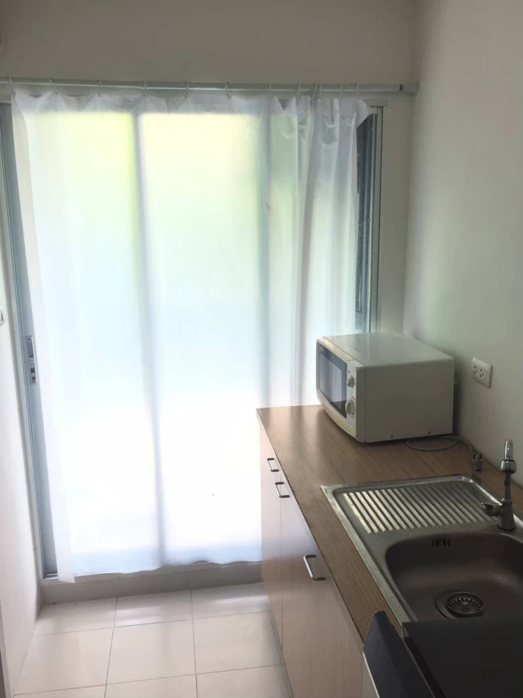 For rent!! D Condo Ramkhamhaeng 64, 3rd floor, Building A, with balcony, beautiful room, fully furnished, ready to move in, don't miss it!!