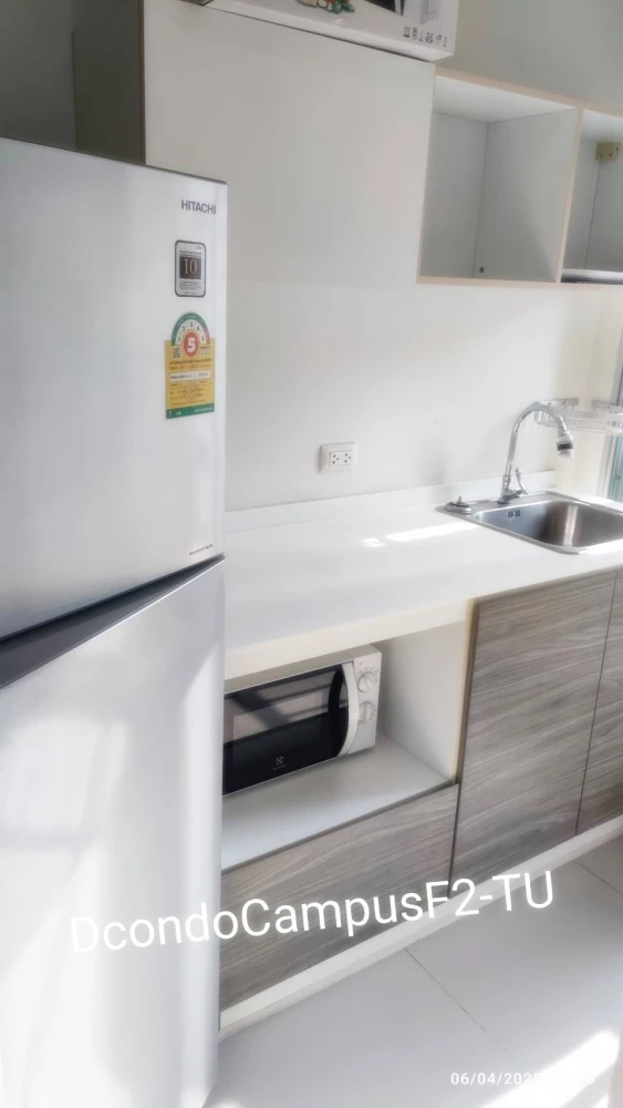 For rent!! D Condo Campus Rangsit Phase 2, 6th floor, Building A, very beautiful room, fully furnished, ready to move in, don't miss it!!