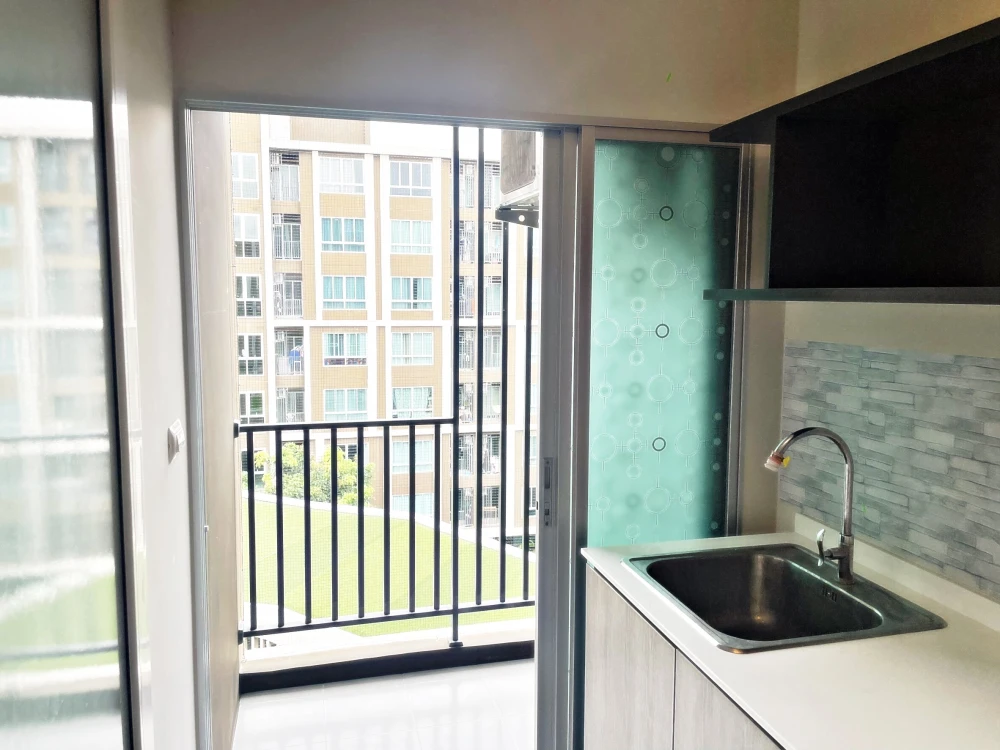 For rent!! D Condo Campus Dome Rangsit, Phase 3, 6th floor, Building B, beautiful room, fully furnished, ready to move in. Reserve now!!