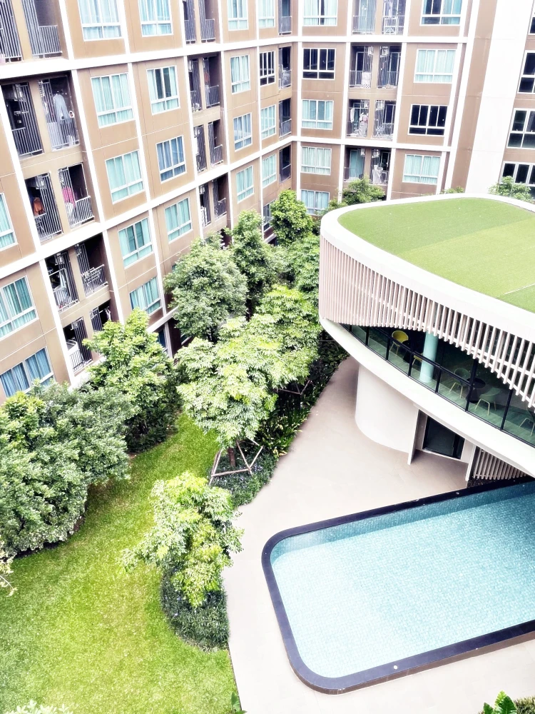 For rent!! D Condo Campus Dome Rangsit, Phase 3, 6th floor, Building B, beautiful room, fully furnished, ready to move in. Reserve now!!