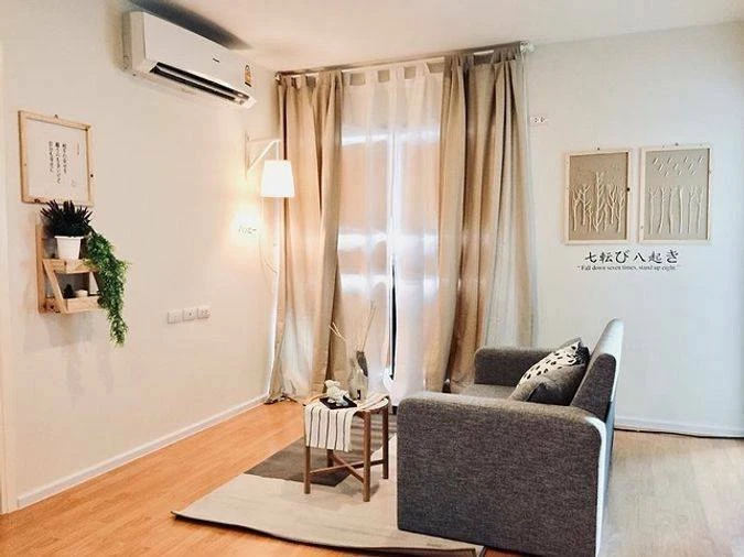 For rent, De Mura Ratchayothin, spacious room, comes with complete facilities, book now, don't miss out.