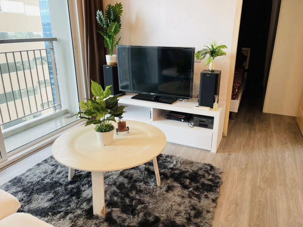 For rent urgently!! Condo Sim Vipha-Ladprao, corner room, fully furnished, near MRT Chatuchak, book now!!