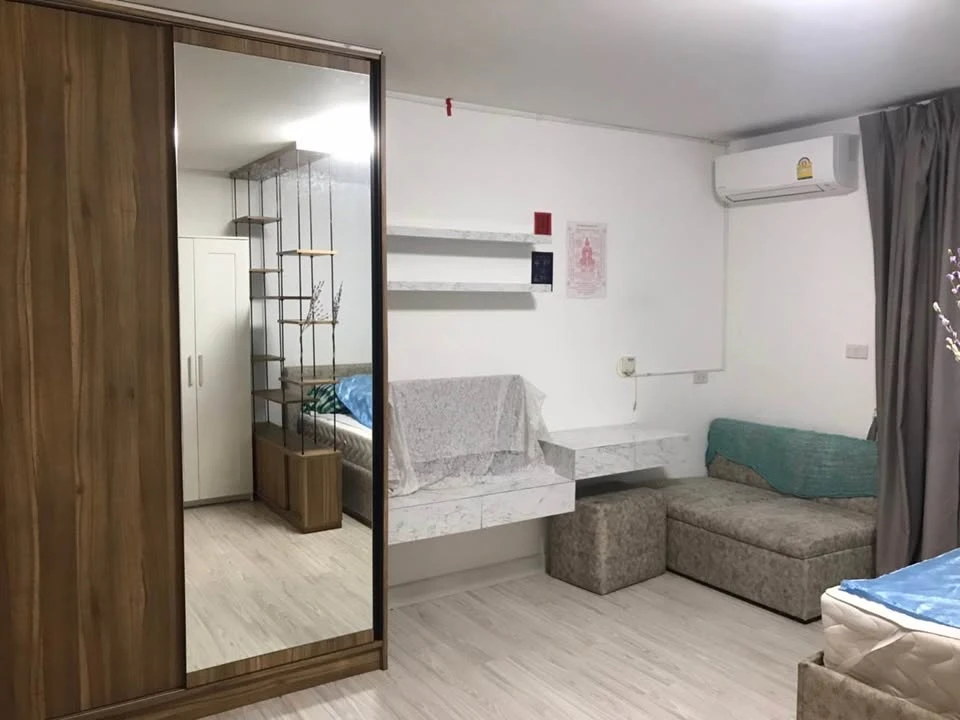 For rent: Nawa Living Nawamin 75, studio room, Building A, fully furnished. Hurry, it'll be gone soon.
