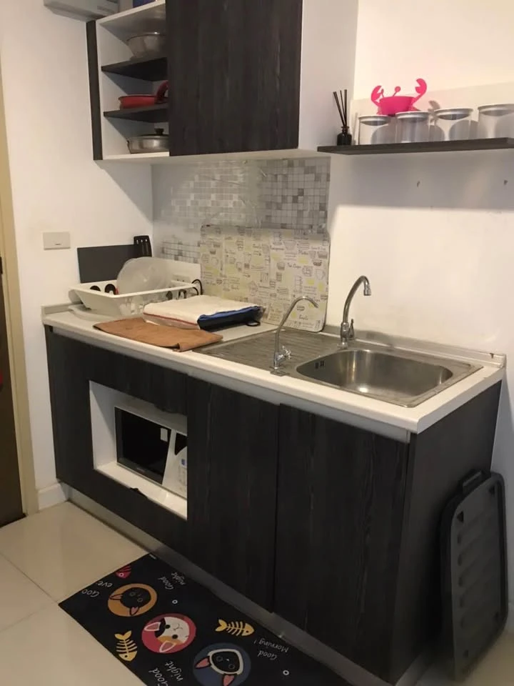 For rent: Nawa Living Nawamin 75, studio room, Building A, fully furnished. Hurry, it'll be gone soon.