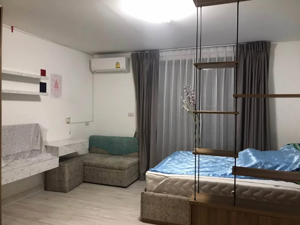 For rent: Nawa Living Nawamin 75, studio room, Building A, fully furnished. Hurry, it'll be gone soon.