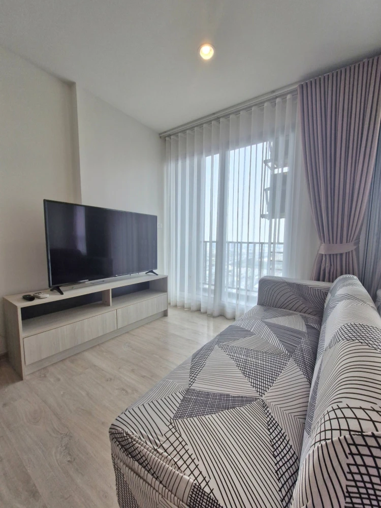 For rent: Niche Mono Chaengwattana, 31st floor, very high floor, north facing, view of Muang Thong, fully furnished with appliances, beautiful and rel