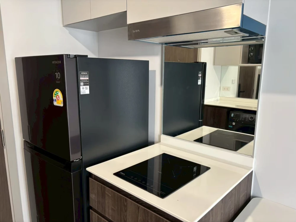 For rent!! New Cross Khu Khot Station, 2nd floor, Building B, beautiful room, fully furnished, ready to move in. Don't miss out!!