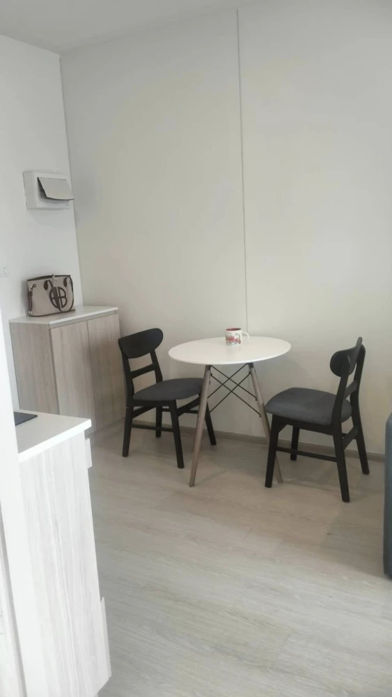 For rent: New Noble Ratchada-Ladprao, corner room, 22nd floor, great view, no buildings blocking, fully furnished, built-in, don't miss out!