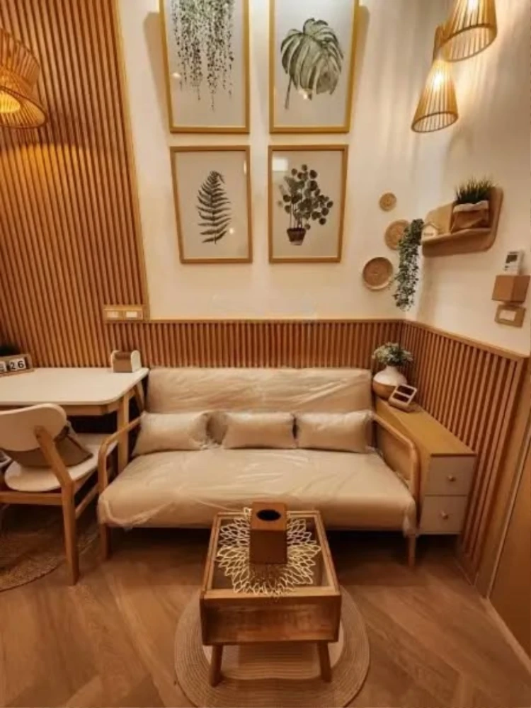 For rent: New Noble Ratchada-Ladprao. Very high ceilings with double walls to reduce heat inside the room. Fully furnished with built-in features. Boo