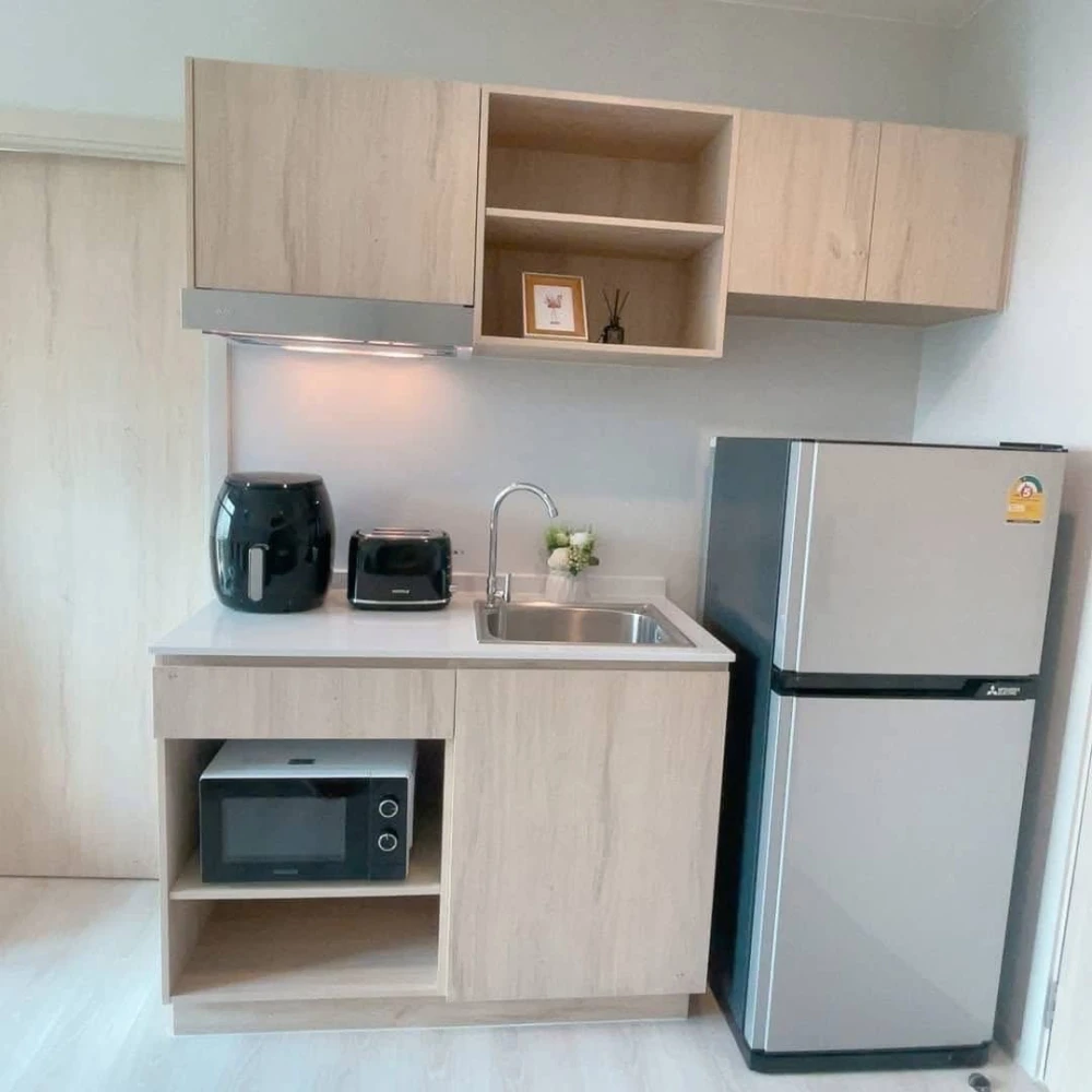 For rent: New Noble Srinakarin-Lasalle, a nice room, fully furnished and equipped with appliances. Just bring your own luggage and move in.