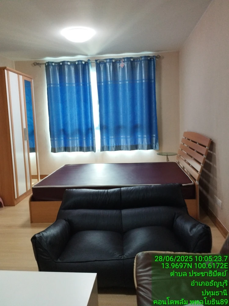 For rent: Plum Condo Phahon Yothin 89, garden view room, not hot in the afternoon, fully furnished, don't miss it.