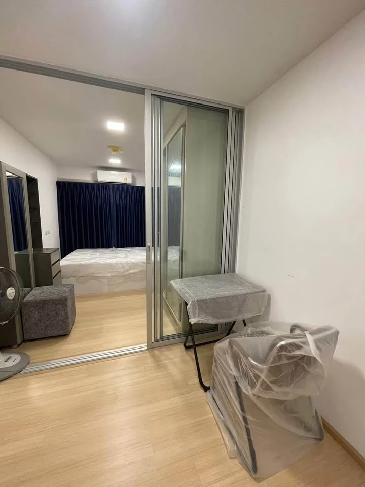 For rent: Plum Condo Rangsit Alive Phase 2, 1st floor, next to the pool, open to see the pool right away, built-in furniture, complete electrical appl