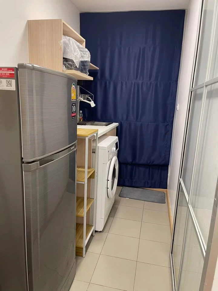 For rent: Plum Condo Rangsit Alive Phase 2, 1st floor, next to the pool, open to see the pool right away, built-in furniture, complete electrical appl