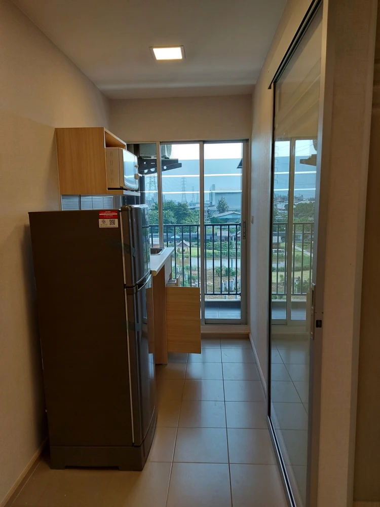 For rent: Plum Condo Rangsit Alive Phase 2, 5th floor, fully furnished and equipped with electrical appliances. Just bring your bags and move in.