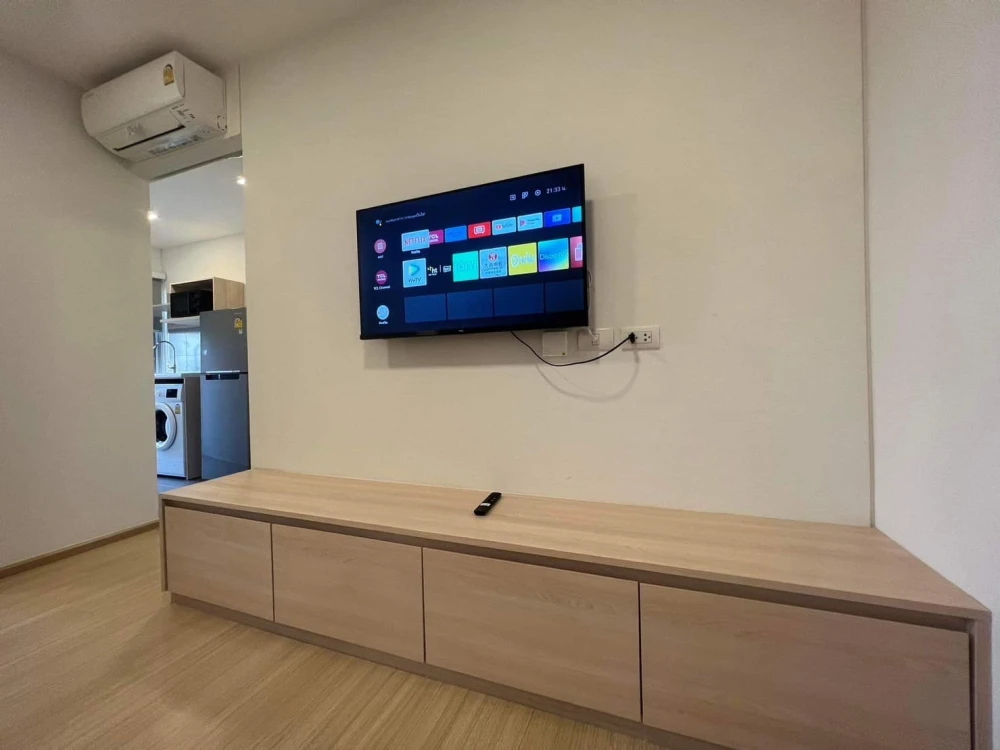 For rent: Plum Condo Rangsit Fresh, beautiful built-in room, Muji style, great price, you can't miss it.