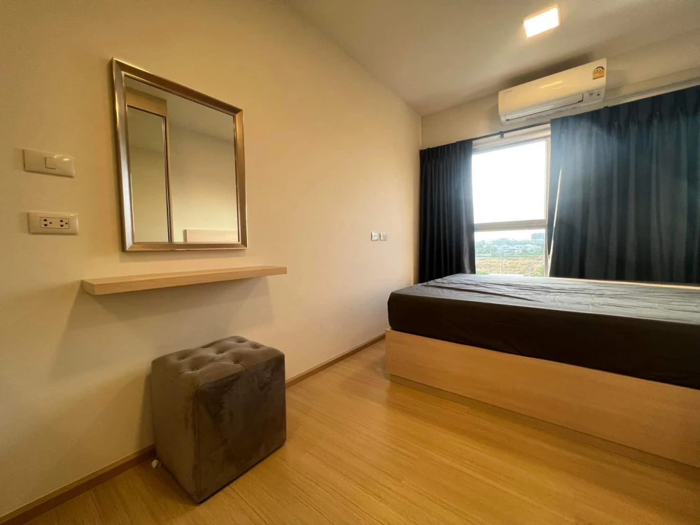For rent: Plum Condo Rangsit Fresh, beautiful built-in room, Muji style, great price, you can't miss it.