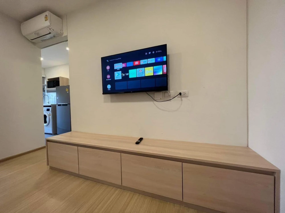 For rent: Plum Condo Rangsit Fresh, beautiful built-in room, Muji style, great price, you can't miss it.