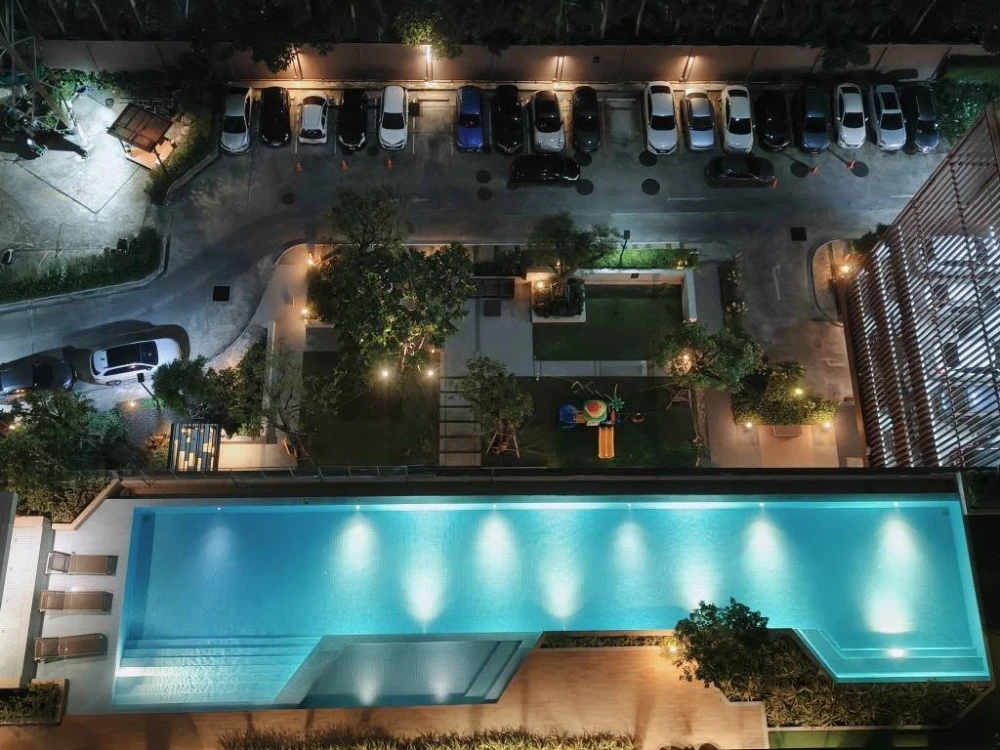 For rent: Plum Condo Ramkhamhaeng Station, 16th floor (Ramkhamhaeng Road side), fully furnished, don't miss out!
